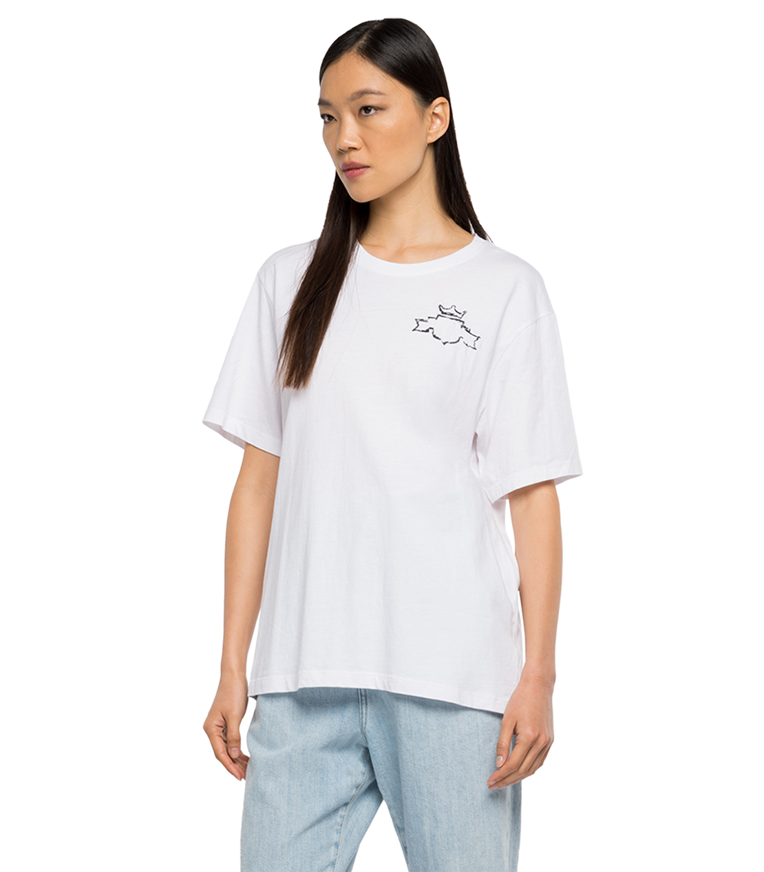 ピースダイオーガニックコットンジャージーTシャツ 詳細画像 ホワイト 2